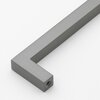 Gliderite Hardware 3-3/4 in. Center to Center Solid Square Bar Pull Graphite Gray 21683-96-GPH-1